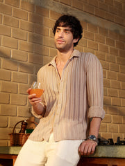 Panel Jacquard-Knit Shirt