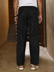 Splatter-Imprint Straight-Fit Trousers