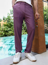 Textured-Pleated Tailored Trousers