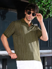 تيشيرت بولو من قماش الجاكار