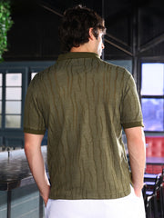 تيشيرت بولو من قماش الجاكار