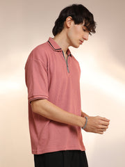 تيشيرت بولو بنمط الوافل الصغير