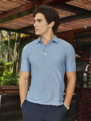 Seamless Solid Polo T-Shirt