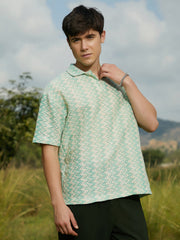 تيشيرت بولو محبوك بتقنية Tidal-Knit