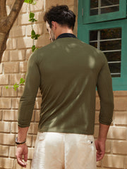 Textured Cuban Polo T-Shirt