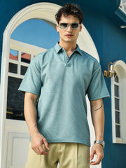 تيشيرت بولو ذو ملمس خشن