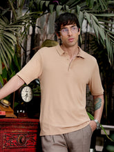 تيشيرت بولو مضلع بدون خياطة