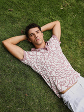 تيشيرت بولو بنقشة جاكار بلوب