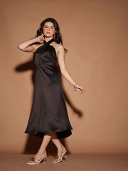Satin Midi Dress