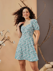 Printed Mini Dress