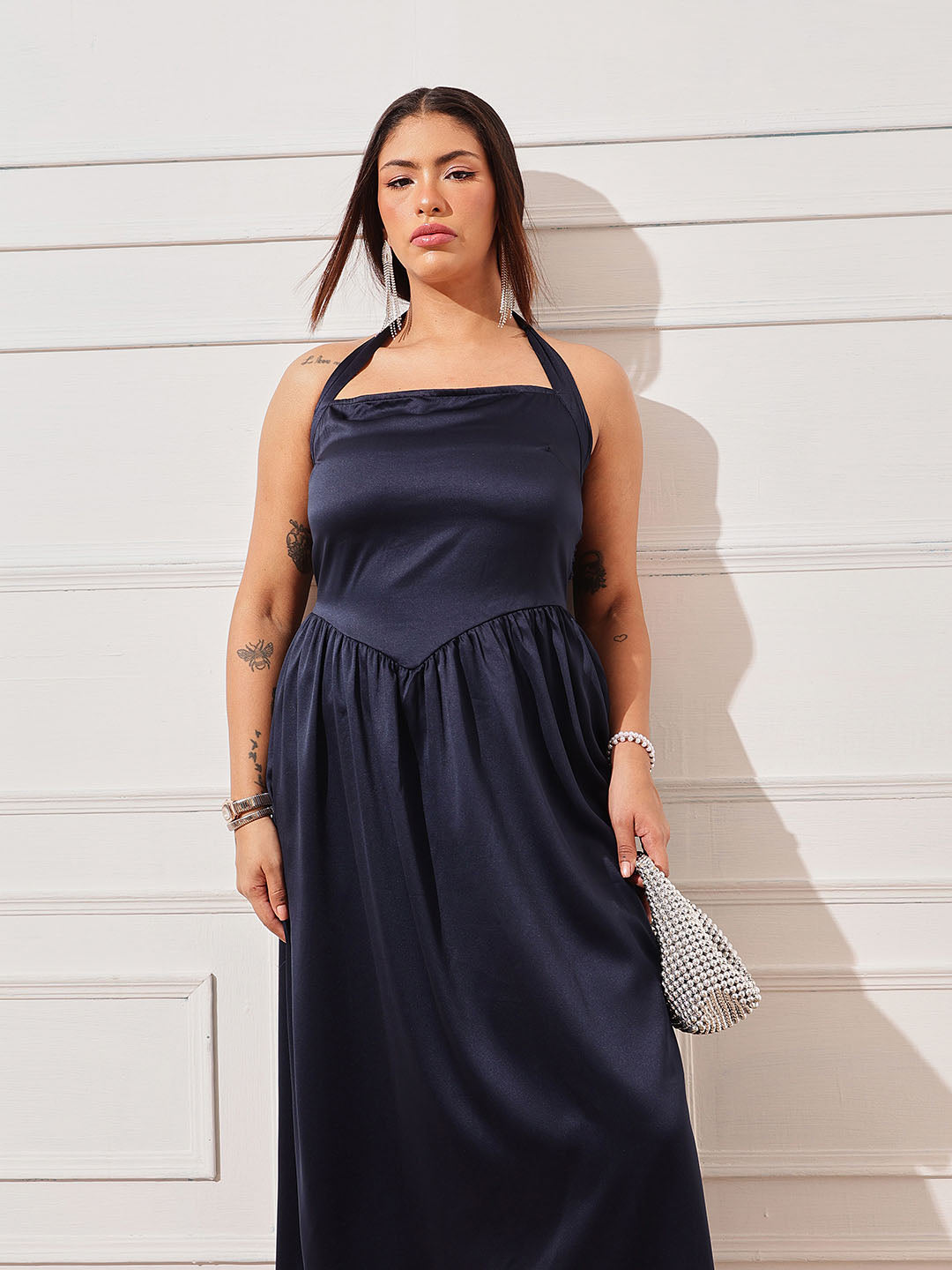 Satin Maxi Dress