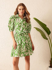 Printed Shirt Dress