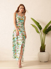 Printed Slit Dress