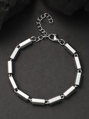 The Vessel Link Bracelet - Metallic Silver