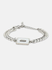 The Quad-Halo Link Bracelet - Metallic Silver