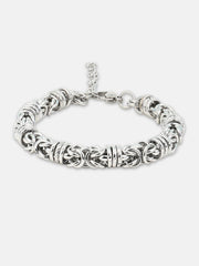The Knot Link Bracelet - Metallic Silver