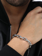The Flatten Link Bracelet - Metallic Silver