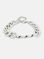 The Mid-Chain Link Bracelet - Metallic Silver