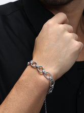 The Rope Link Bracelet - Metallic Silver