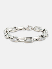 The Industrial Link Bracelet - Metallic Silver