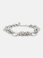 The Cluster Link Bracelet - Metallic Silver