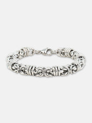 The Knot Link Bracelet - Metallic Silver