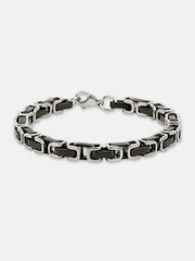 The Cycle Link Bracelet - Onyx Black