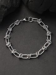 The Minimal Link Bracelet - Metallic Silver