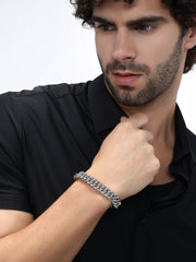 The Maxi-Chain Link Bracelet - Metallic Silver