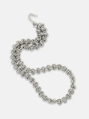 The Knot Chain Necklace - Metallic Silver