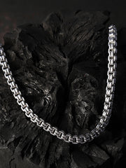 The Industrial Chain Necklace - Metallic Silver