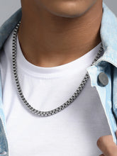 The Industrial Chain Necklace - Metallic Silver