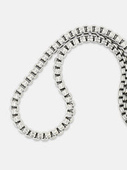 The Industrial Chain Necklace - Metallic Silver