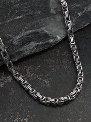 The Cycle Chain Necklace - Metallic Silver