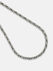 The Cycle Chain Necklace - Metallic Silver