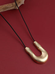 French Accent - The Houston Pendant Necklace California Gold