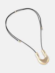 French Accent - The Houston Pendant Necklace California Gold