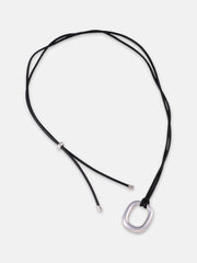 The Austin Pendant Necklace Metallic Silver