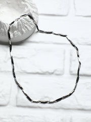 The Greek Pendant Necklace - Metallic Silver