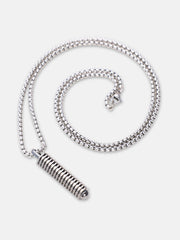 The Spiral Pendant Necklace - Metallic Silver