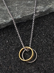 The Halos Pendant Necklace - Metallic Silver