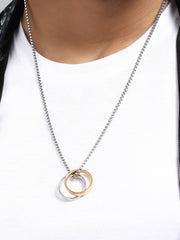 The Halos Pendant Necklace - Metallic Silver
