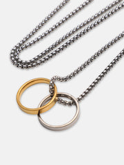 The Halos Pendant Necklace - Metallic Silver