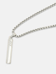 The Whistle Pendant Necklace - Metallic Silver