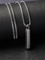 قلادة ريبل - فضي معدني