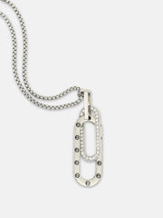 The Hálos Pendant Necklace - Metallic Silver