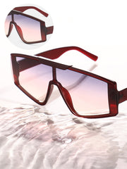 French Accent - The Chalet Shield Sunglasses - Chocolate Brown