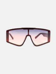 French Accent - The Chalet Shield Sunglasses - Chocolate Brown