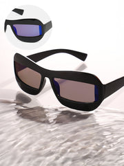 The Matrix Rectangular Sunglasses - Onyx Black