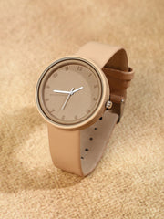 The Off-Duty Round Watch - Sand Beige